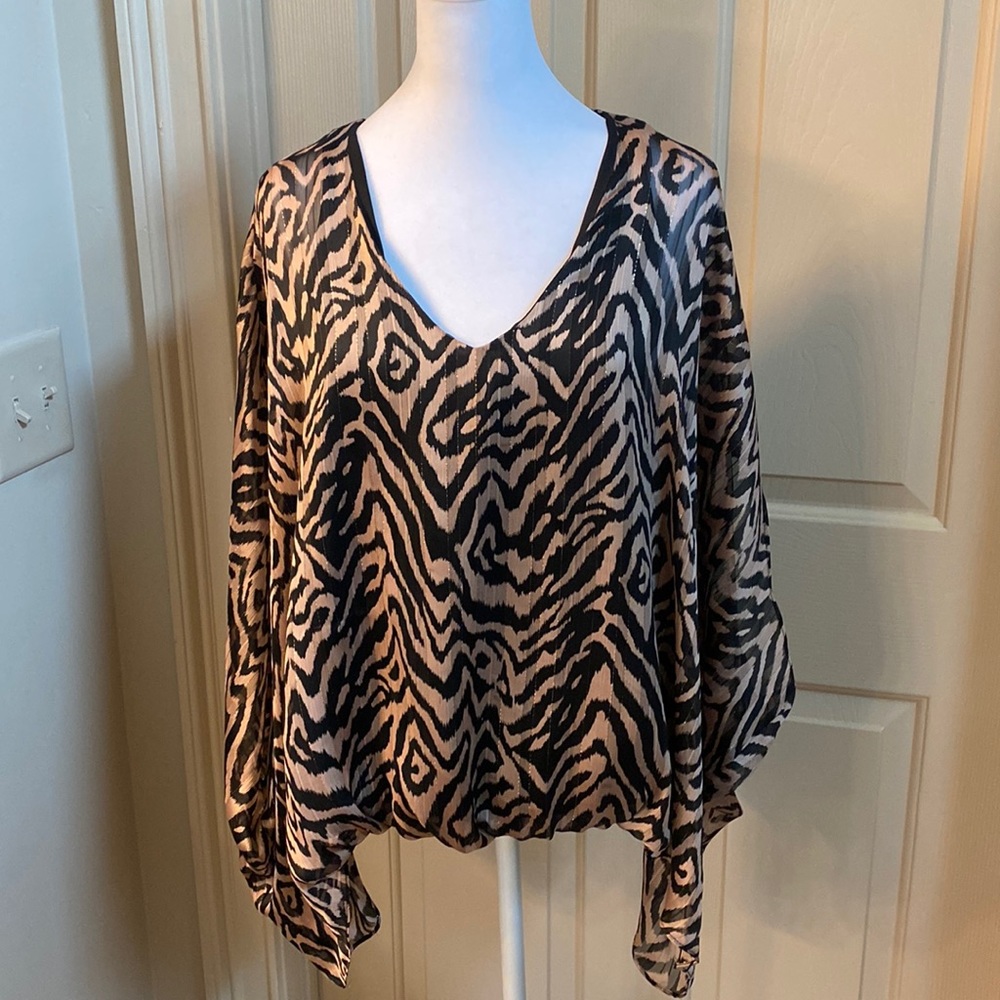 Animal print blouse